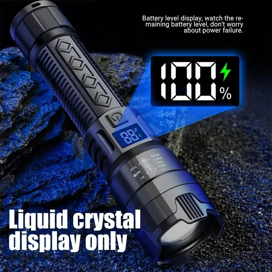 ไฟฉาย LED ยุทธวิธี 2000LM ชาร์ - Outdoor Adventure Trips บทวิจารณ์และราคา
