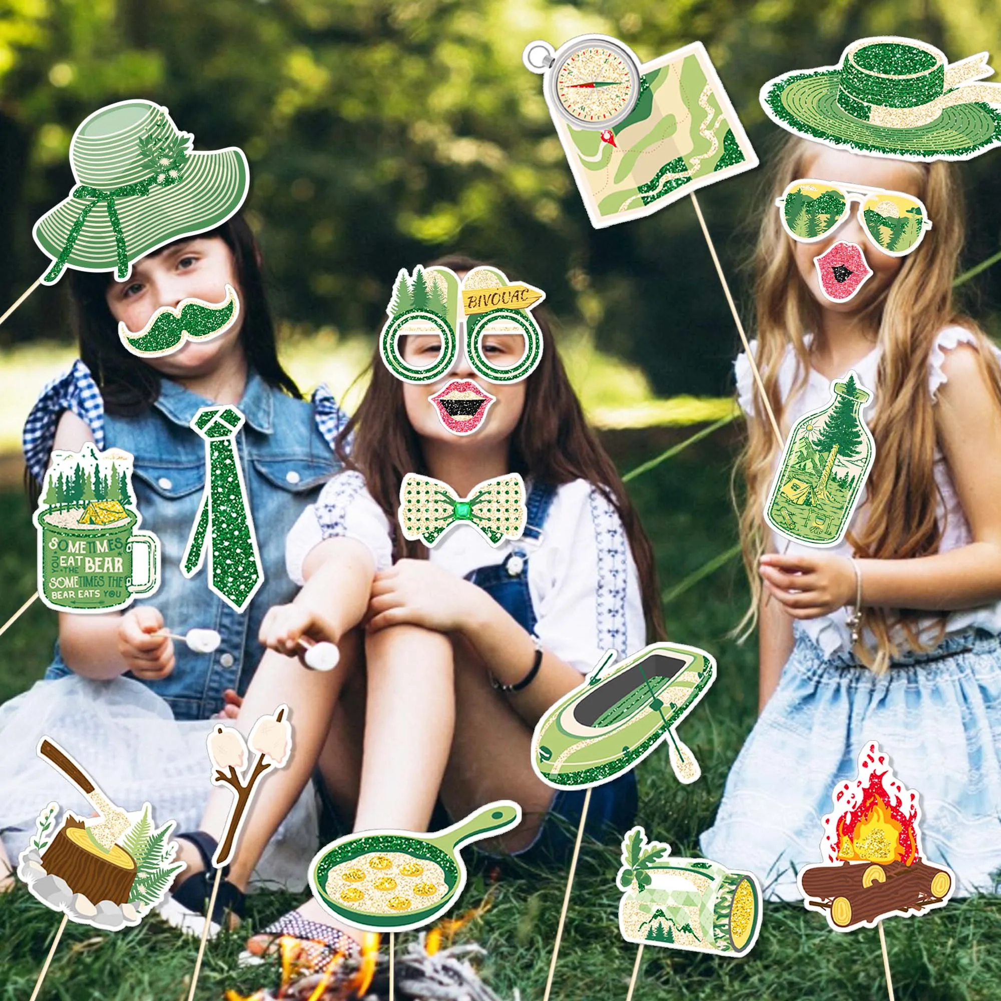 ชุดอุปกรณ์ประกอบฉากสำหรับถ่ายร - Outdoor Adventure Birthday Party บทวิจารณ์และราคา