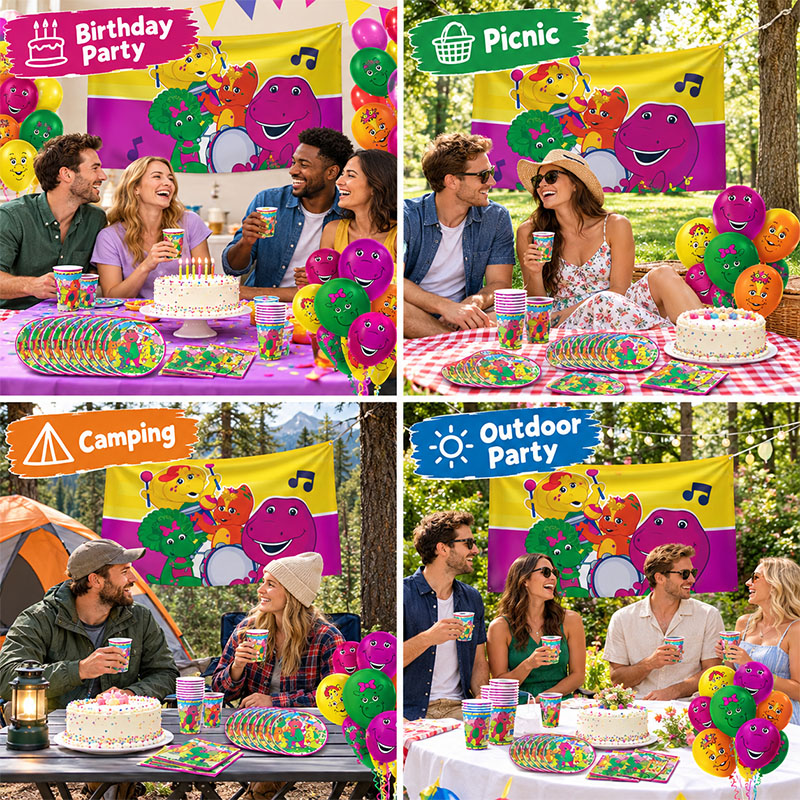 ชุดอุปกรณ์จัดโต๊ะงานวันเกิดแบบ - Outdoor Adventure Birthday Party บทวิจารณ์และราคา